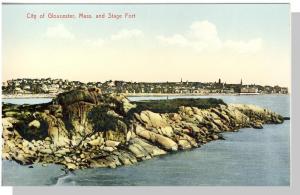 Vivid Gloucester, Mass/MA Postcard, Stage Fort