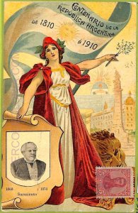 af1148 - ARGENTINA - Vintage Postcard - Centenario 1810-1910