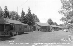 J96/ Lexington Michigan RPPC Postcard c40-50s Lakeview Cottages 427