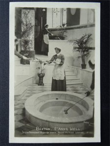 Derbyshire BUXTON St. Ann's Well WARM RADIO ACTIVE WATER c1910 RP Postcard