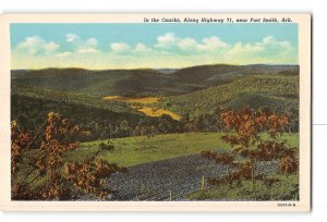 Fort Smith Arkansas AR Postcard 1930-1950 In the Ozarks Along Highway 71