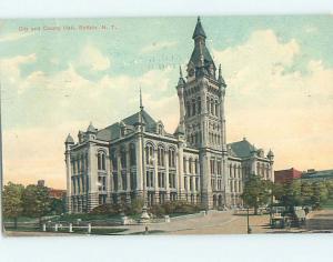 Divided Back CITY HALL SCENE Buffalo New York NY hs6216