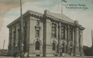 Post Office Building Hammond Indiana Posted Vintage Undivided Back Post Card