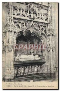 Postcard Old Church Bourg husk Mausoleum of Margaret of Bourbon