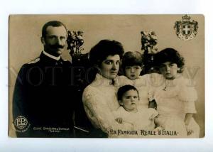 227115 ITALIAN royal family Vintage photo collage postcard