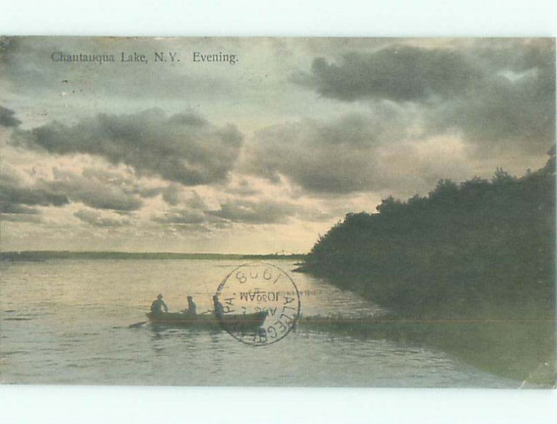 Divided-back LAKE SCENE Chautauqua Lake - Near Jamestown New York NY AE5227