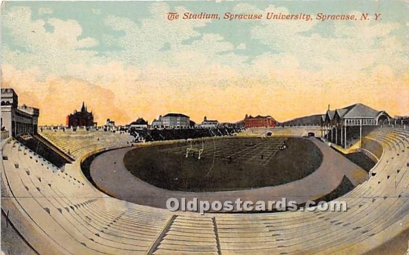The Stadium, Syracuse University Syracuse, NY, USA Stadium Stain on back a lo...