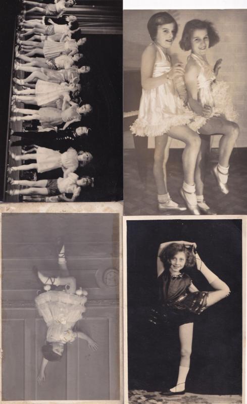 Norwich Theatre Groups Of Children Dancing 4x Antique Postcard s