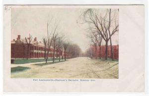 Engineeers Barracks Kearney Avenue Fort Leavenworth Kansas 1907c postcard
