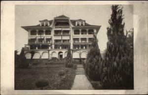 Oberhofen Switzerland Hotel Montana c1910 Postcard