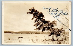 1938 Lake Louise Christian Community Boyne Falls Michigan MI RPPC Photo Postcard