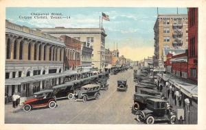 Corpus Christi Txas Chaparrai Street Scene Antique Postcard K103239