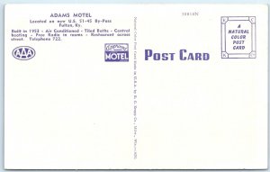 c1940s Fulton, KY Adams Motel Interior Multi Sign House Radio Linen Lodge A264