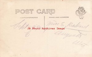 Depot, Wisconsin, New Richmond, RPPC, Soo Line Railroad, Horse Drawn Wagons