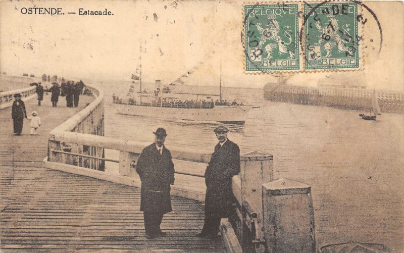 Lot 30 belgium ostende estacade ship ostend