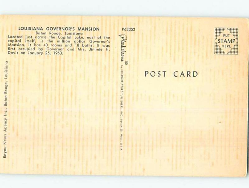 Pre-1980 HISTORIC HOME Baton Rouge Louisiana LA d1364