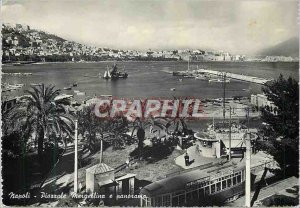 Postcard Modern Piazzale Napoli Mergellina e Panorama Tram