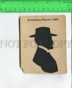 474896 1908 Germany Munchen Exhibition silhouette advertising handmade Freund