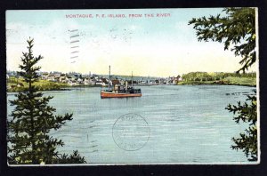 PEI Prince Edward Island MONTAGUE from the River Boat Steamer pm1909 ~ DB