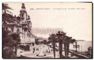 Old Postcard Monte Carlo Casino and the West Coast Terraces