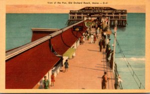 Maine Old Orchard Beach View Of The Pier Dexter Press