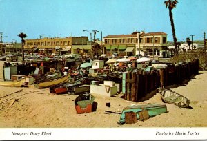 California Newport Ocean Front Showing Newport Dory Fleet