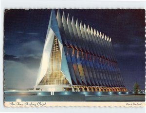 Postcard Air Force Academy Chapel Air Force Academy Colorado USA