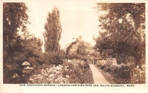 Longfellow's Wayside Inn Old Fashioned Garden, Real Photo - South Sudbury, Ma...