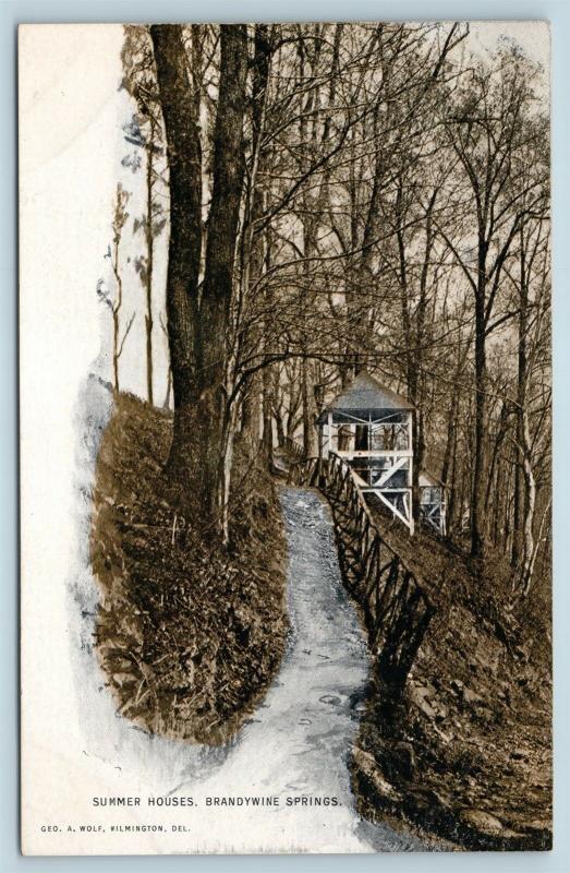 Postcard PA Brandywine Springs Summer Houses Cabins c1907 Pub Geo Wolf Q4