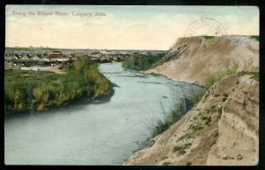h3148 - CALGARY Alberta Postcard 1912 Elbow River