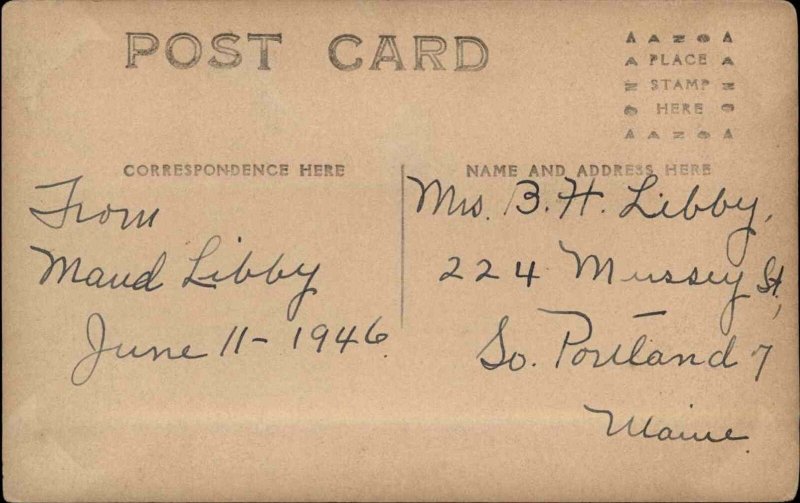 Hanover Maine ME Post Office c1910 Real Photo Postcard United States Maine Other, Postcard