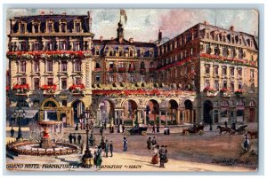 Frankfurt Germany Postcard Grand Hotel Frankfurter Hof c1910 Oilette Tuck Art