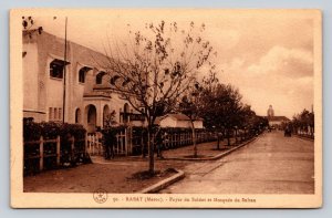 RABAT Morocco Soldier's Home & Sultan's Mosque VINTAGE Postcard 0545