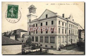 Old Postcard Agen L & # 39Hotel Post