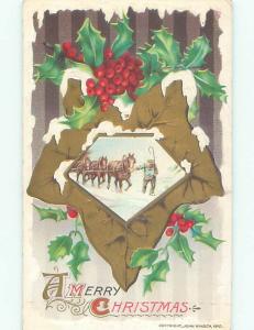 Divided-Back CHRISTMAS SCENE Great Postcard AA0366