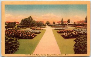 M-44718 View of Circle Park Deering Oaks Portland Maine