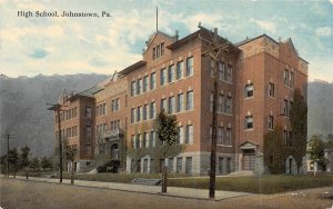 High School Johnstown Pennsylvania 1912 postcard