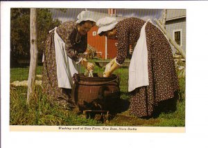 Ross Farm, New Ross, Nova Scotia, Women Washing Clothes