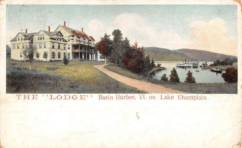 Basin Harbor Vermont Lake Champlain Lodge Antique Postcard K95284