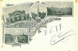 11800 - postcards POSTCARD - Germany GERMANY - greeting from SIMBACH a. INN-