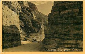 Vintage Postcard; Chapman's Peak Drive, Cape, South Africa unposted 1930s?