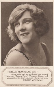 Phyllis Monkman Antique Beauty Advertising Cream Postcard
