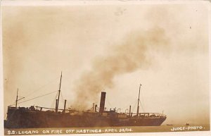 SS Lugano Real Photo Misc Ship Line Ship 