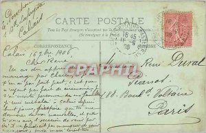 Old Postcard Calais - The Monument of Cavet