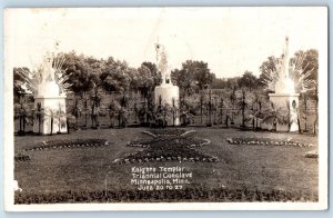 Minneapolis Minnesota MN Postcard RPPC Photo Knights Templar Triennial Conclave