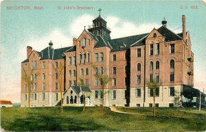 Vintage Postcard Brighton MA St. John's Seminary US 608