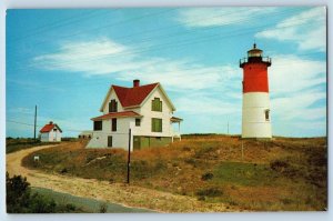 Eastham Massachusetts MA Postcard Nauset Light At Eastern Cape Cod Lighthouse
