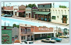 New Mexico NM ~ Roadside BOWLIN'S AKELA FLATS TRADING POST c1970s Postcard 