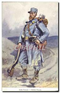 Old Postcard Army Soldier French Advertisement Agua Kananga Paris France