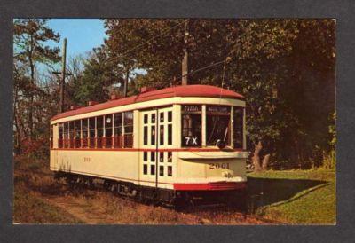 QC Trolley Train Car MONTREAL QUEBEC Canada Postcard